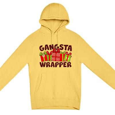 Funny Cute Christmas Gangsta Wrapper Premium Pullover Hoodie