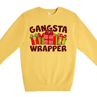 Funny Cute Christmas Gangsta Wrapper Premium Crewneck Sweatshirt