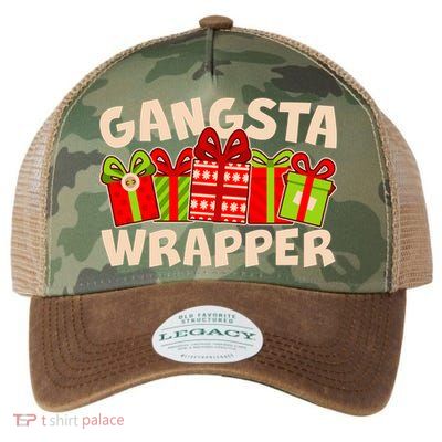 Funny Cute Christmas Gangsta Wrapper Legacy Tie Dye Trucker Hat