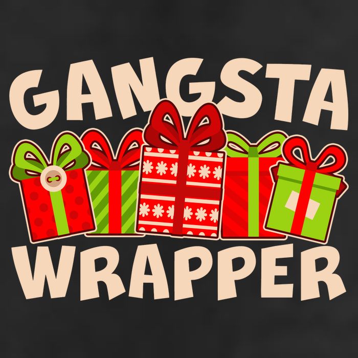 Funny Cute Christmas Gangsta Wrapper Cool Comfort Performance Bucket Hat
