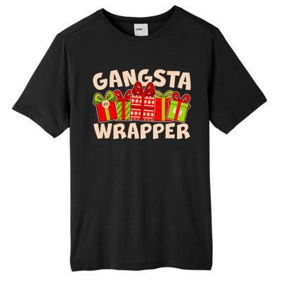 Funny Cute Christmas Gangsta Wrapper Tall Fusion ChromaSoft Performance T-Shirt