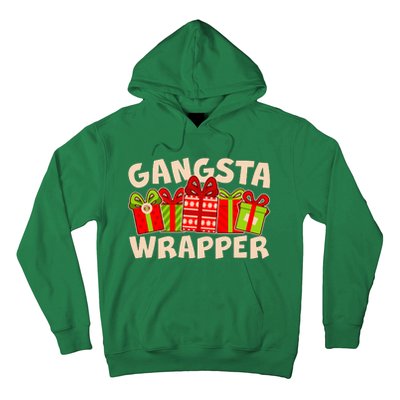 Funny Cute Christmas Gangsta Wrapper Hoodie