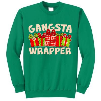 Funny Cute Christmas Gangsta Wrapper Sweatshirt