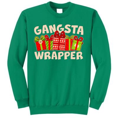 Funny Cute Christmas Gangsta Wrapper Sweatshirt