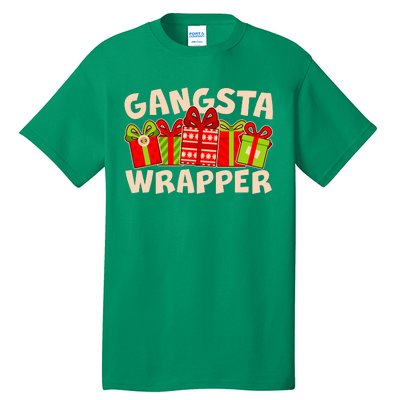 Funny Cute Christmas Gangsta Wrapper Tall T-Shirt