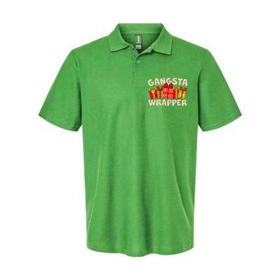 Funny Cute Christmas Gangsta Wrapper Softstyle Adult Sport Polo