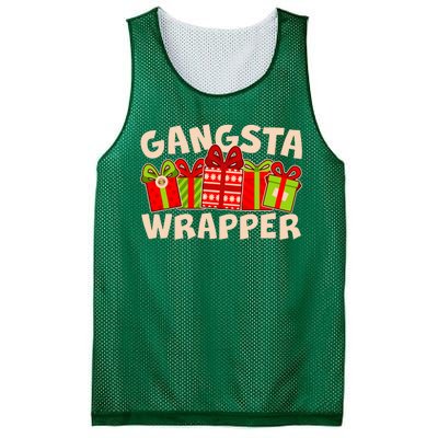 Funny Cute Christmas Gangsta Wrapper Mesh Reversible Basketball Jersey Tank