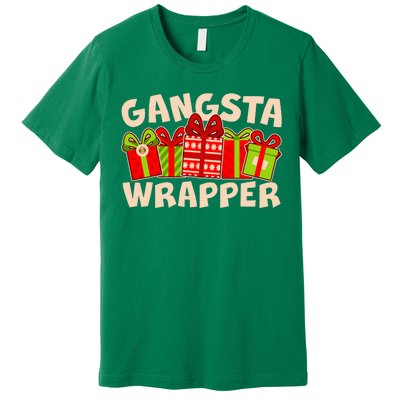 Funny Cute Christmas Gangsta Wrapper Premium T-Shirt