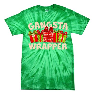 Funny Cute Christmas Gangsta Wrapper Tie-Dye T-Shirt