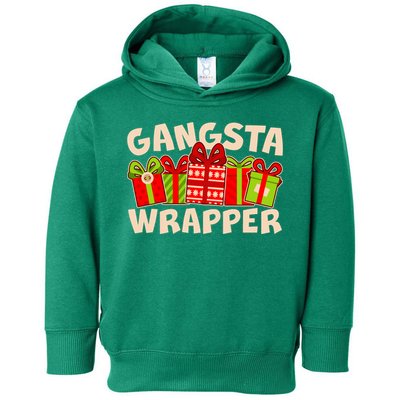 Funny Cute Christmas Gangsta Wrapper Toddler Hoodie