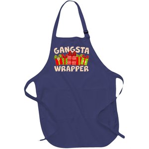 Funny Cute Christmas Gangsta Wrapper Full-Length Apron With Pockets