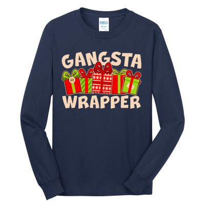 Funny Cute Christmas Gangsta Wrapper Tall Long Sleeve T-Shirt