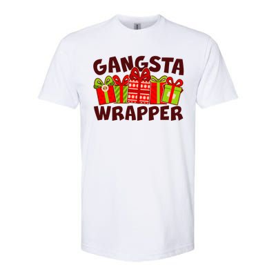 Funny Cute Christmas Gangsta Wrapper Softstyle® CVC T-Shirt