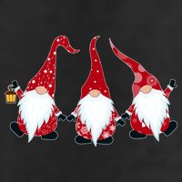 Funny Cute Christmas Gnomes 7 Panel Mesh Trucker Snapback Hat