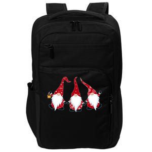 Funny Cute Christmas Gnomes Impact Tech Backpack