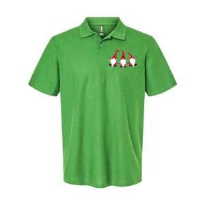 Funny Cute Christmas Gnomes Softstyle Adult Sport Polo