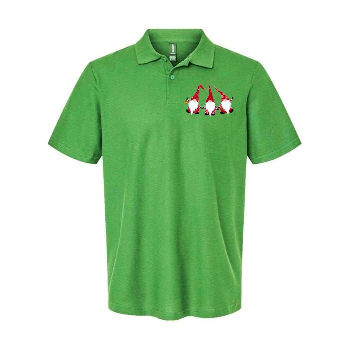 Funny Cute Christmas Gnomes Softstyle Adult Sport Polo