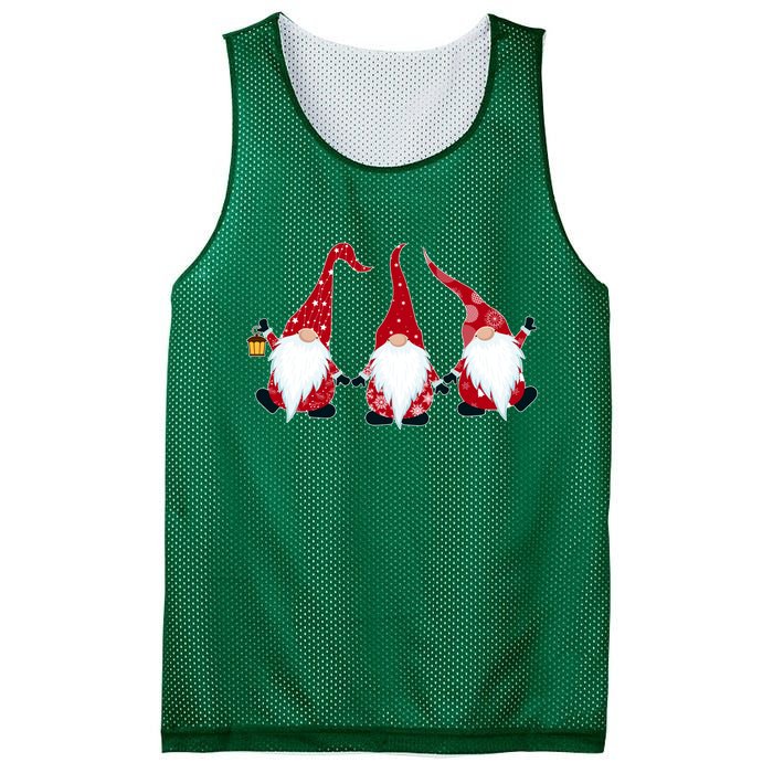 Funny Cute Christmas Gnomes Mesh Reversible Basketball Jersey Tank