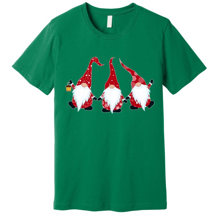 Funny Cute Christmas Gnomes Premium T-Shirt