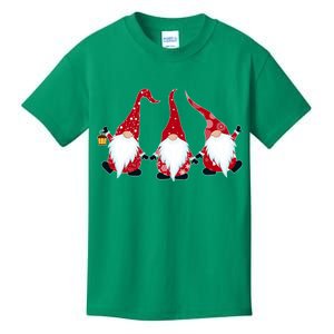 Funny Cute Christmas Gnomes Kids T-Shirt