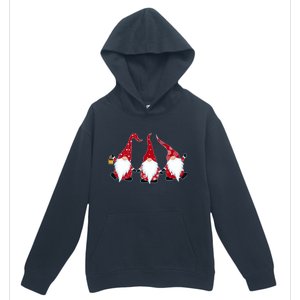 Funny Cute Christmas Gnomes Urban Pullover Hoodie