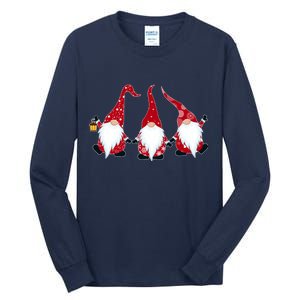 Funny Cute Christmas Gnomes Tall Long Sleeve T-Shirt