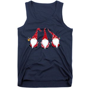 Funny Cute Christmas Gnomes Tank Top