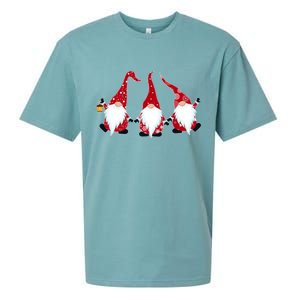 Funny Cute Christmas Gnomes Sueded Cloud Jersey T-Shirt