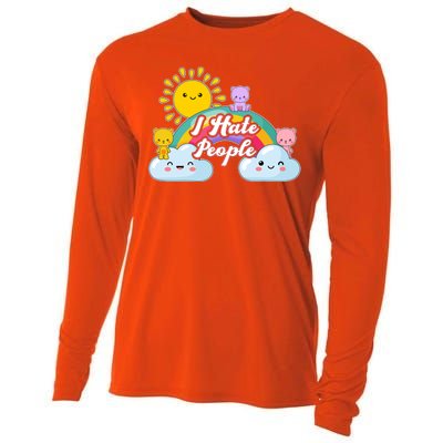 Funny Cute I Hate People  Cooling Performance Long Sleeve Crew