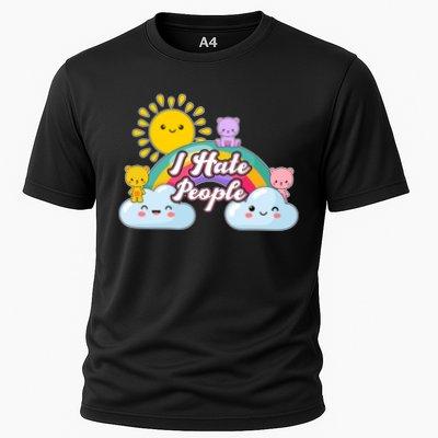 Funny Cute I Hate People  Performance Shirt
