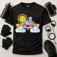 Funny Cute I Hate People  Cooling Performance Crew T-Shirt