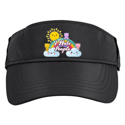 Funny Cute I Hate People  Adult Drive Performance Visor