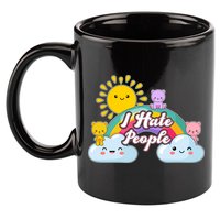 Funny Cute I Hate People  11oz C Handle Ceramic Mug