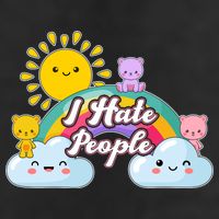Funny Cute I Hate People  11oz C Handle Ceramic Mug