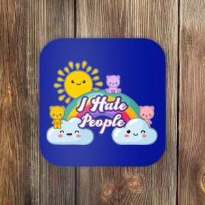 Funny Cute I Hate People  Coaster