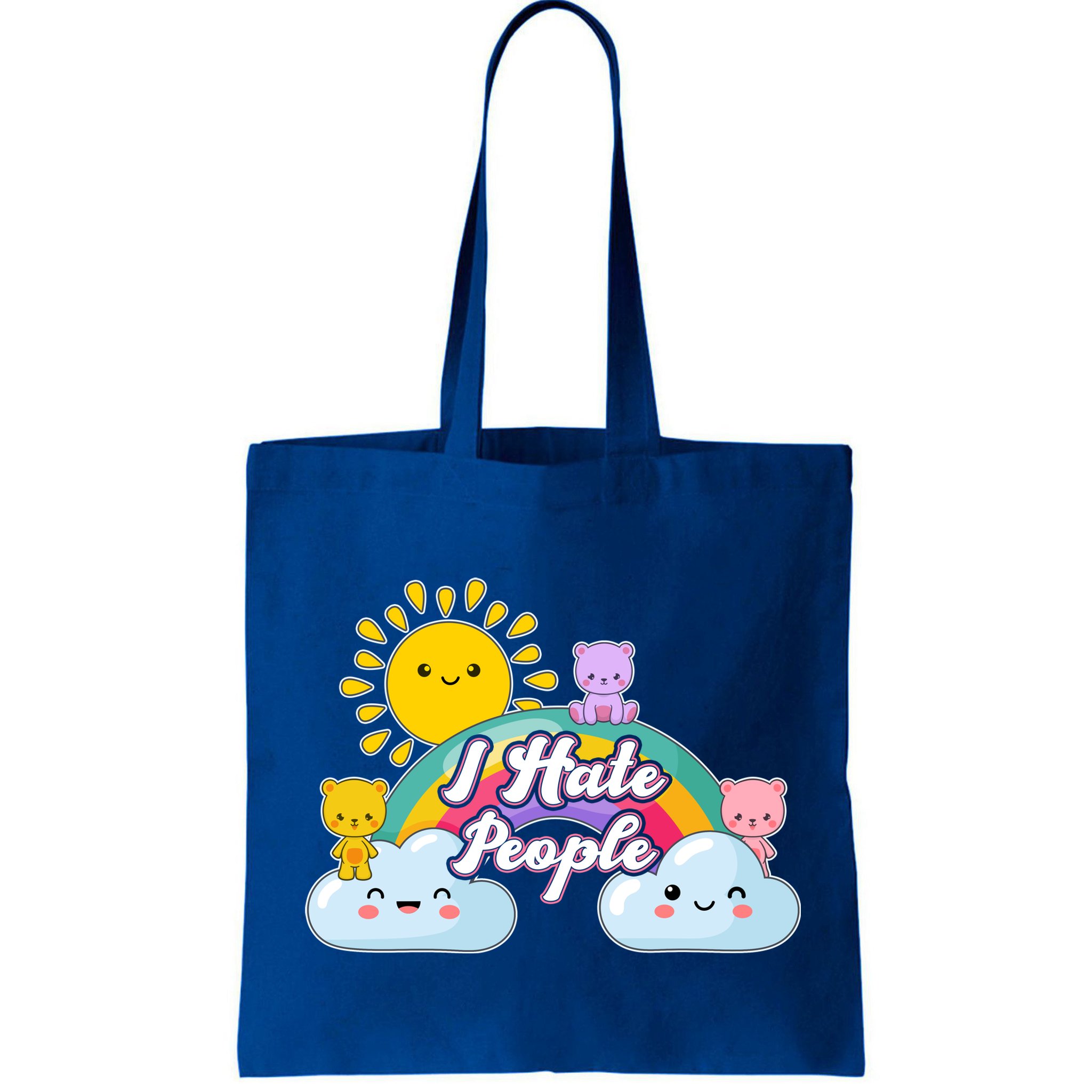 Funny Cute I Hate People  Bag