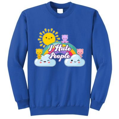Funny Cute I Hate People  Tall Sweatshirt