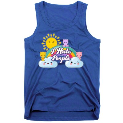 Funny Cute I Hate People  Tank Top