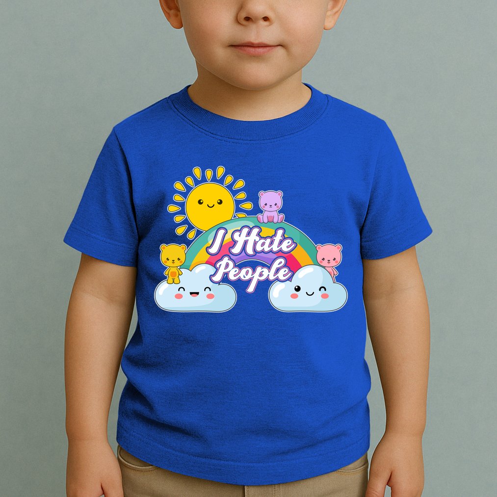 Funny Cute I Hate People  Toddler T-Shirt