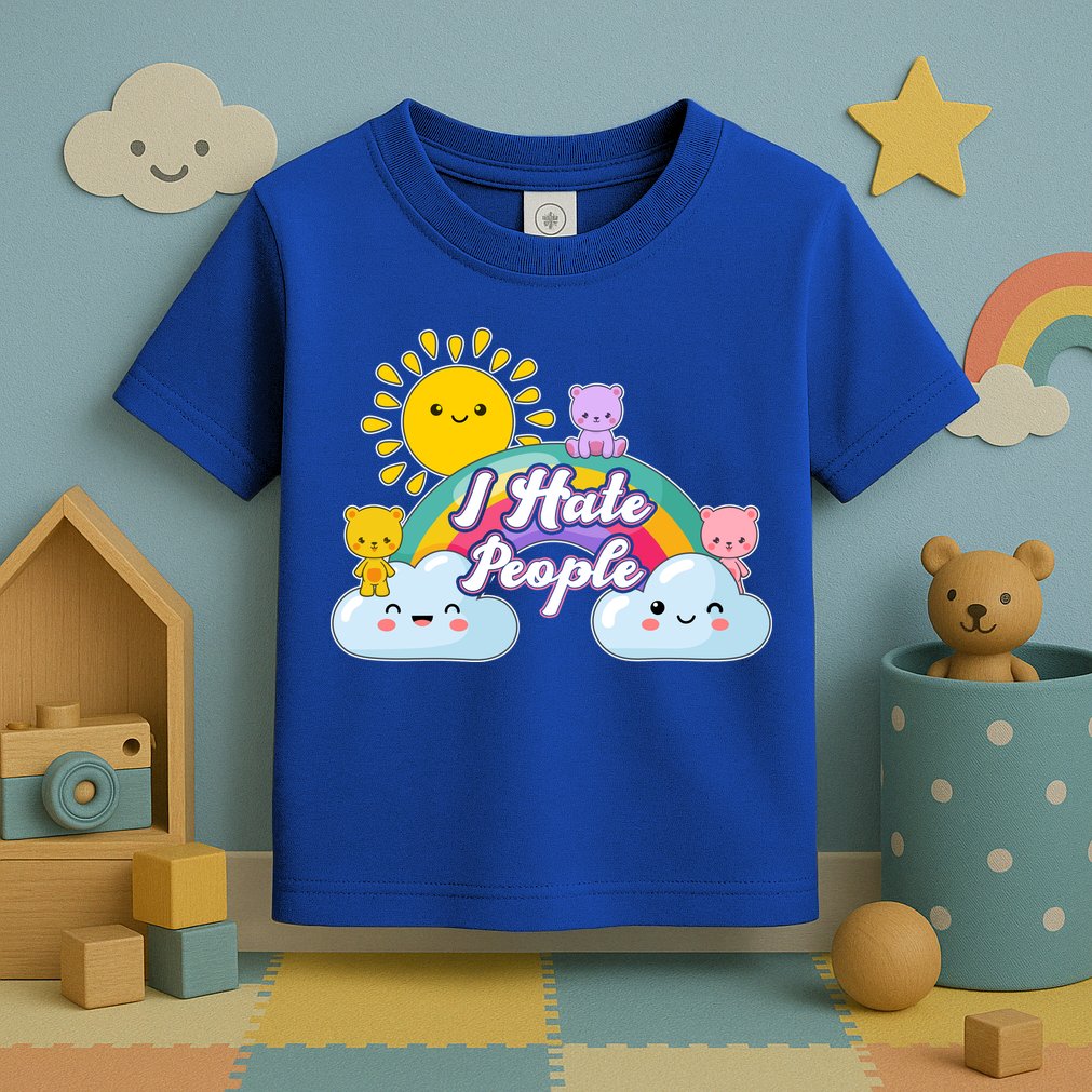 Funny Cute I Hate People  Toddler T-Shirt