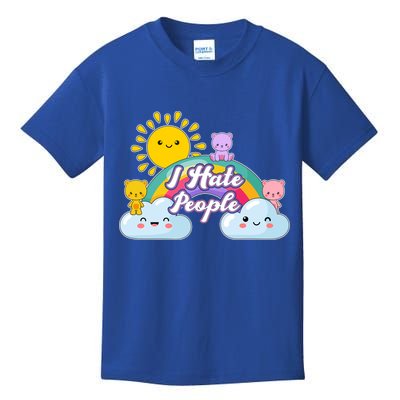Funny Cute I Hate People  Kids T-Shirt