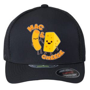 Funny Cute Mac & Cheese Flexfit Unipanel Trucker Cap