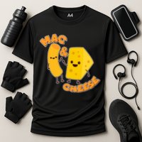 Funny Cute Mac & Cheese Cooling Performance Crew T-Shirt