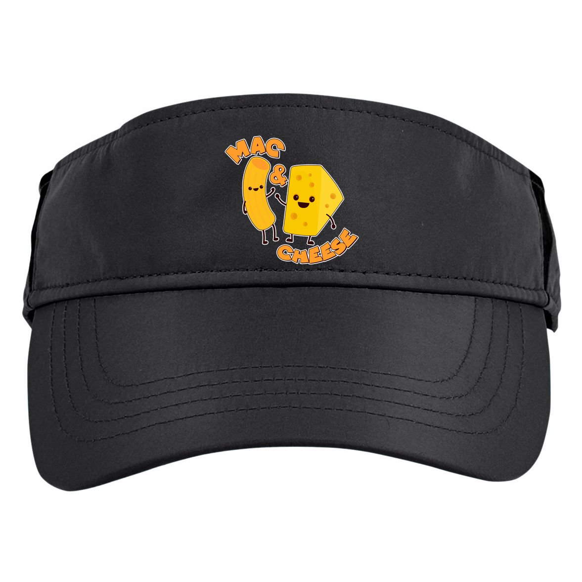 Funny Cute Mac & Cheese Adult Drive Performance Visor