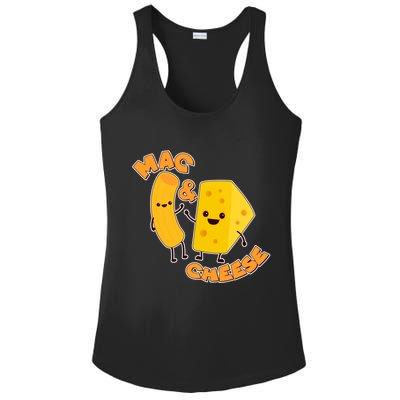 Funny Cute Mac & Cheese Ladies PosiCharge Competitor Racerback Tank