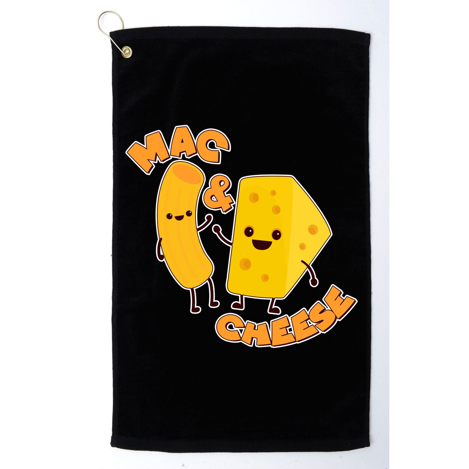 Funny Cute Mac & Cheese Golf Towel
