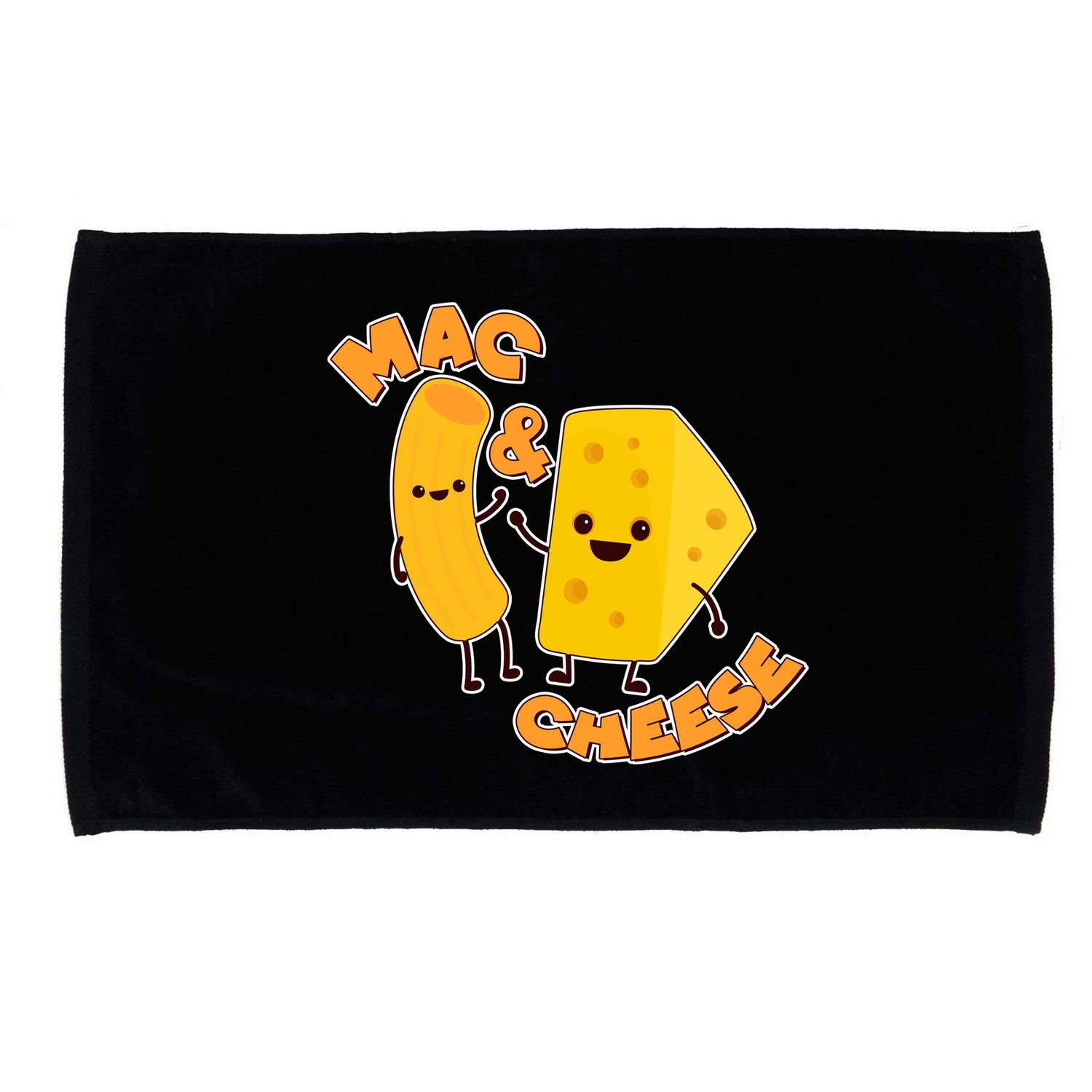 Funny Cute Mac & Cheese Microfiber Hand Towel
