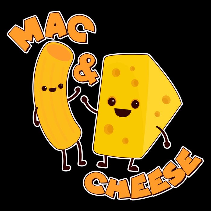 Funny Cute Mac & Cheese Women's Crop Top Tee