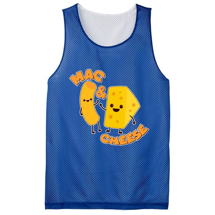 Funny Cute Mac & Cheese Mesh Reversible Basketball Jersey Tank