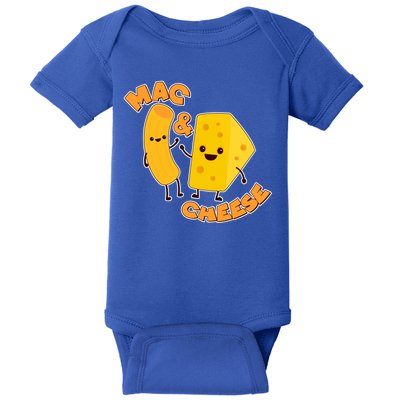 Funny Cute Mac & Cheese Baby Bodysuit